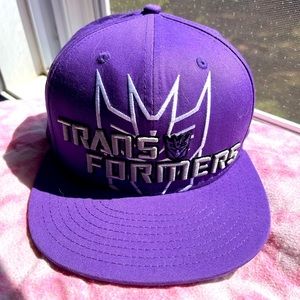 Purple transformers hat